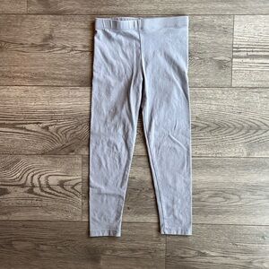 Nicole Miller New York Girls Cloud Gray Leggings Elastic Waist Stretchy Size 6x